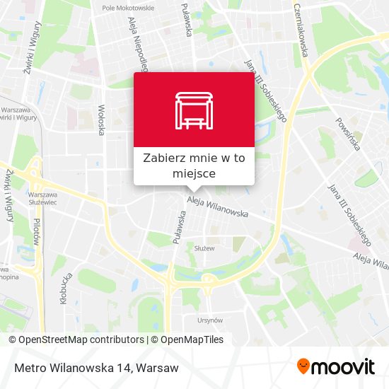 Mapa Metro Wilanowska