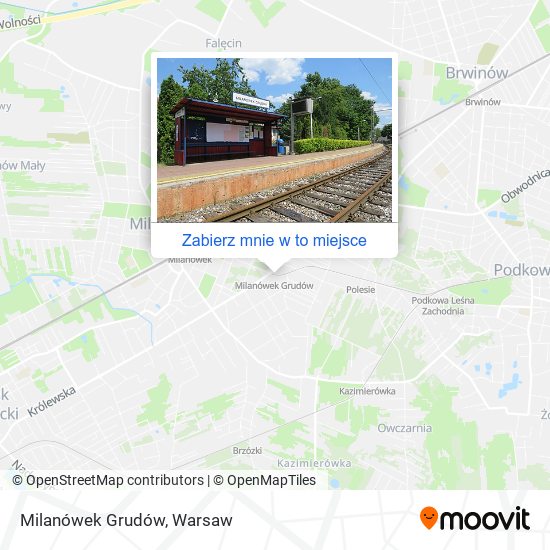 Mapa Milanówek Grudów