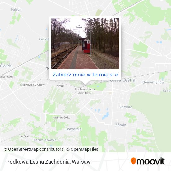 Mapa Podkowa Leśna Zachodnia