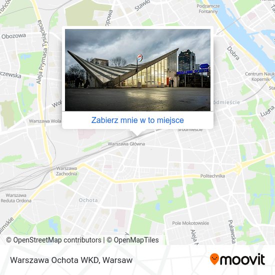 Mapa Warszawa Ochota WKD