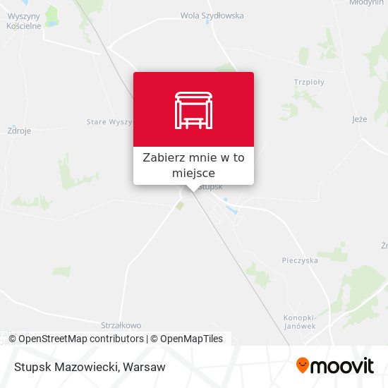 Mapa Stupsk Mazowiecki