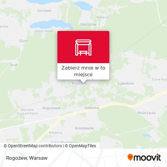 Mapa Rogożew