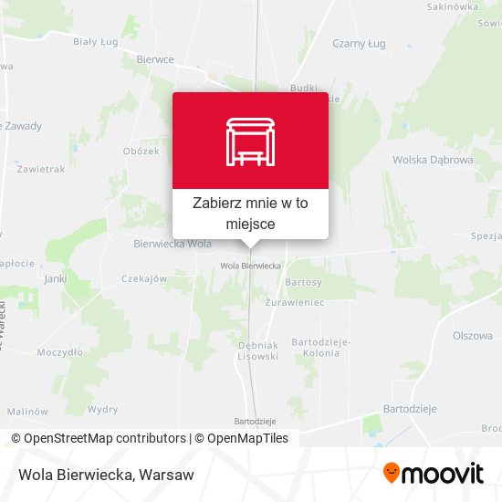 Mapa Wola Bierwiecka