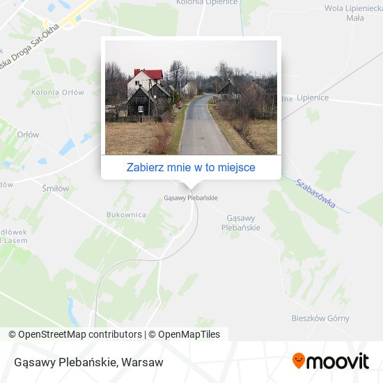 Mapa Gąsawy Plebańskie