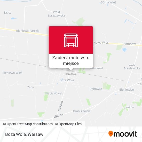 Mapa Boża Wola