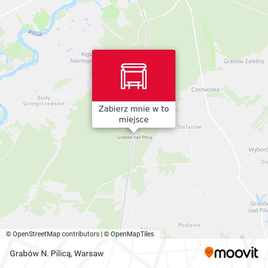 Mapa Grabów N. Pilicą