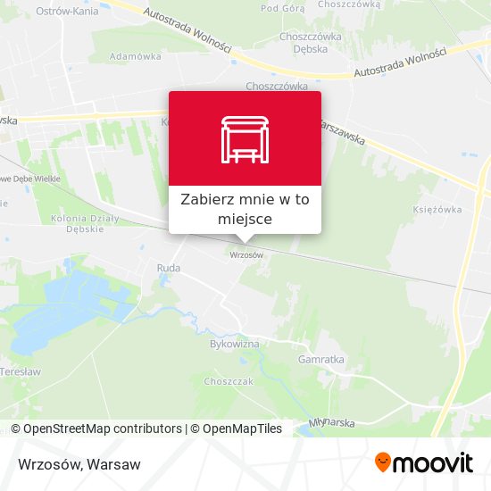 Mapa Wrzosów