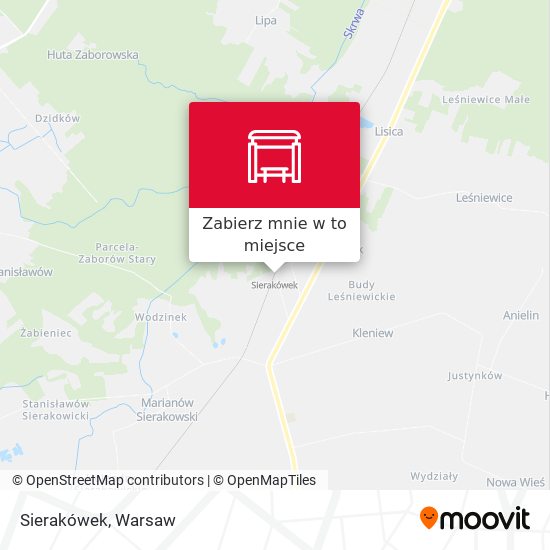 Mapa Sierakówek