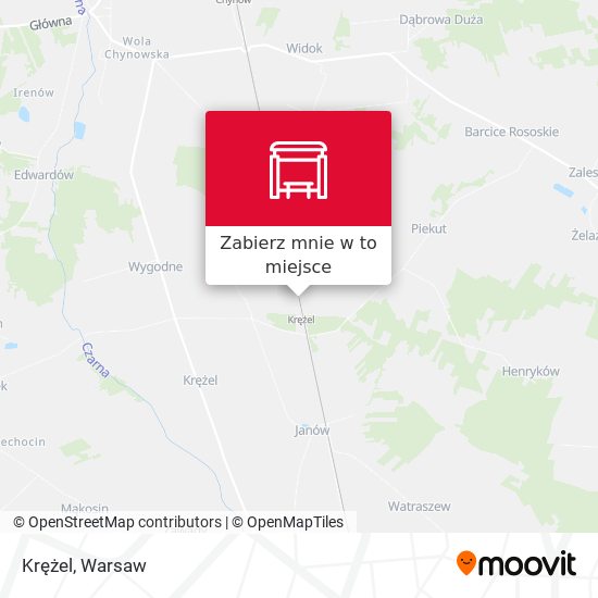 Mapa Krężel