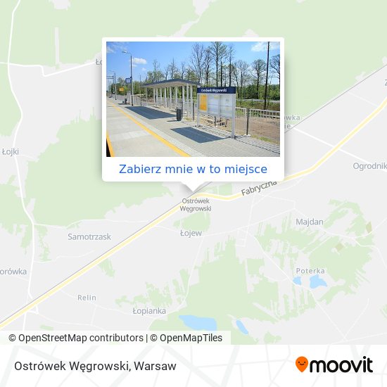 Mapa Ostrówek Węgrowski