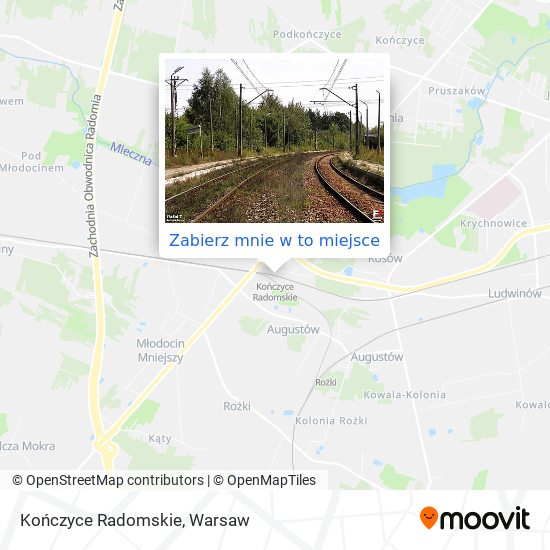 Mapa Kończyce Radomskie