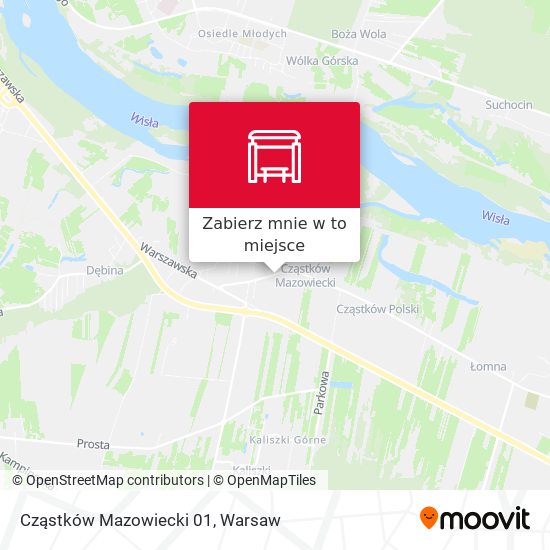 Mapa Cząstków Mazowiecki