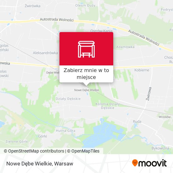 Mapa Nowe Dębe Wielkie