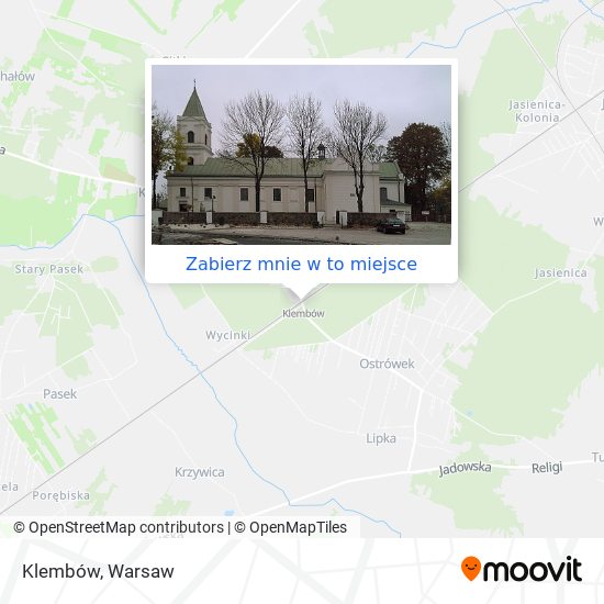 Mapa Klembów