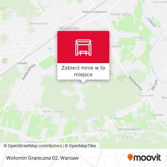 Mapa Wołomin Graniczna 02