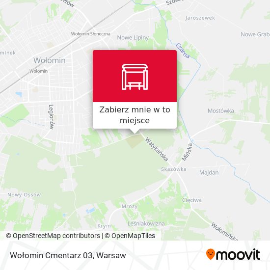 Mapa Wołomin Cmentarz 03