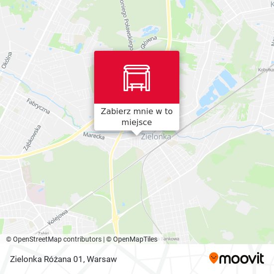 Mapa Zielonka Różana