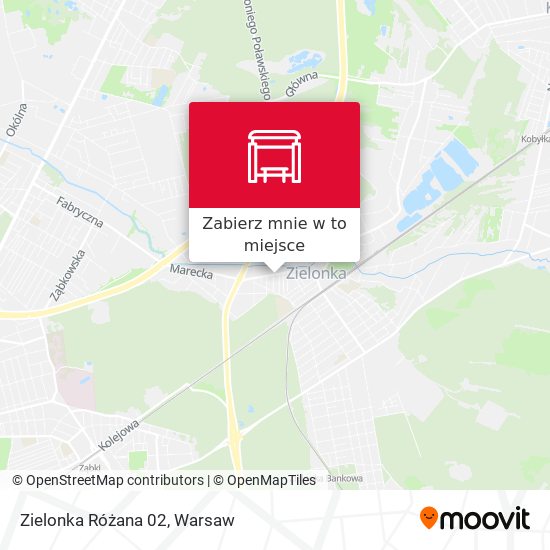 Mapa Zielonka Różana