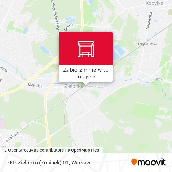 Mapa PKP Zielonka (Zosinek)