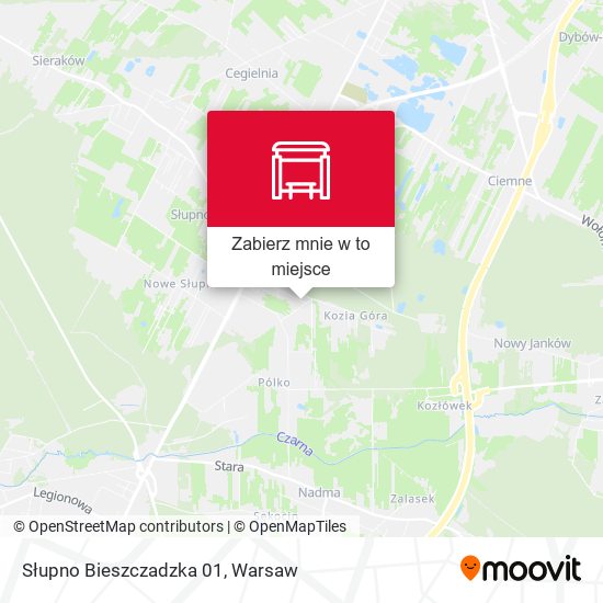 Mapa Słupno Bieszczadzka 01