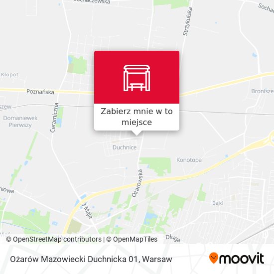 Mapa Ożarów Mazowiecki Duchnicka 01