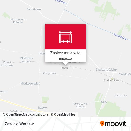 Mapa Zawidz