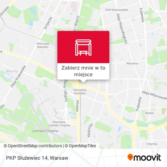 Mapa PKP Służewiec 14