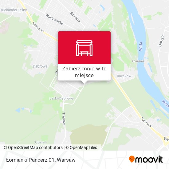 Mapa Łomianki Pancerz