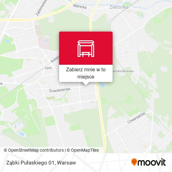 Mapa Ząbki Pułaskiego 01