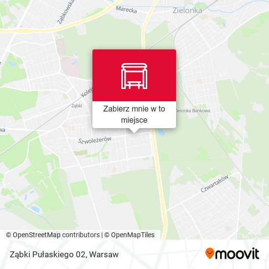 Mapa Ząbki Pułaskiego 02