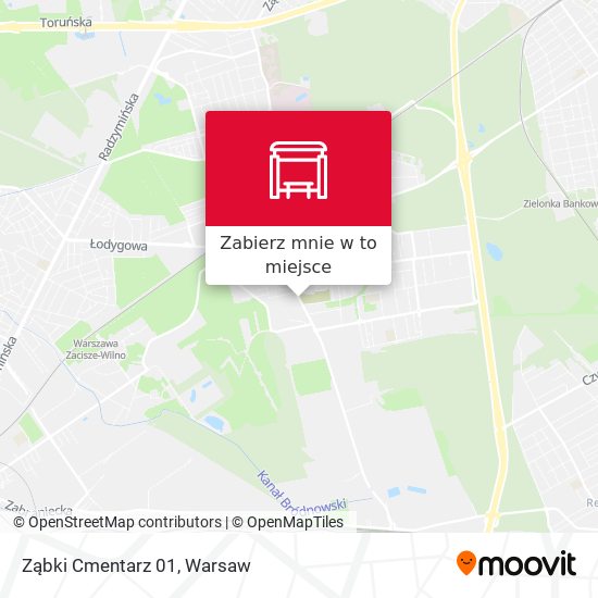 Mapa Ząbki Cmentarz 01