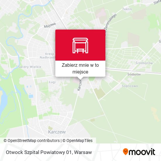 Mapa Otwock Szpital Powiatowy 01