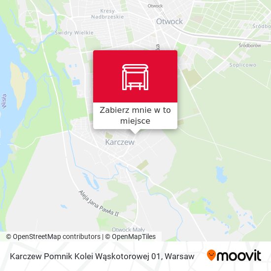 Mapa Karczew Pomnik Kolei Wąskotorowej 01