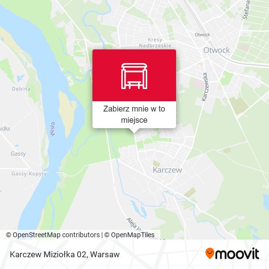 Mapa Karczew Miziołka