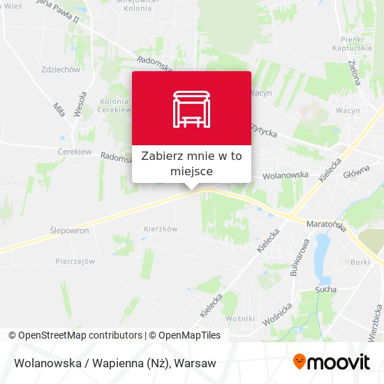 Mapa Wolanowska / Wapienna (Nż)