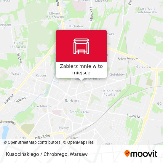 Mapa Kusocińskiego / Chrobrego