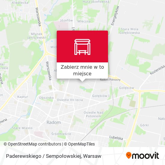 Mapa Paderewskiego / Sempołowskiej