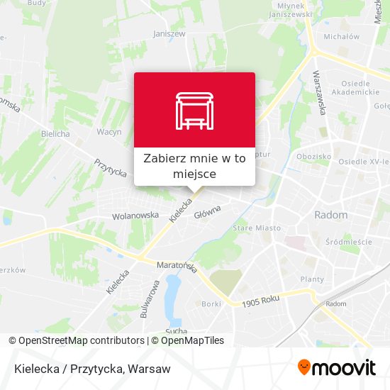 Mapa Kielecka / Przytycka