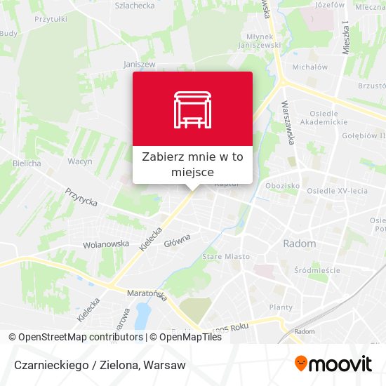 Mapa Czarnieckiego / Zielona