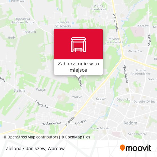 Mapa Zielona / Janiszew