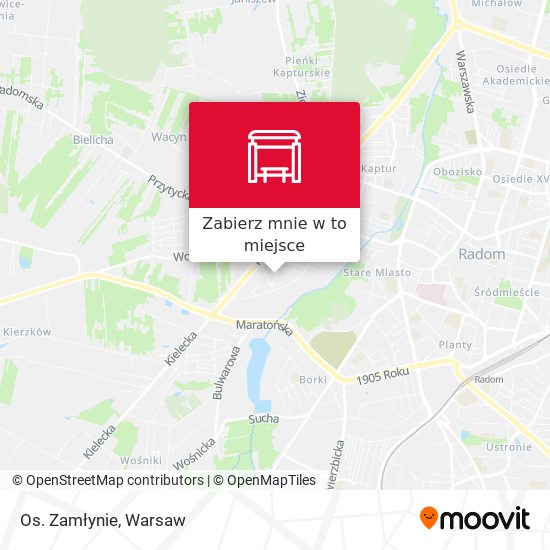 Mapa Os. Zamłynie