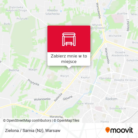 Mapa Zielona / Sarnia (Nż)