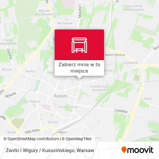 Mapa Żwirki I Wigury / Kusocińskiego