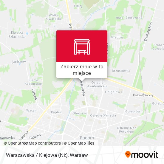 Mapa Warszawska / Klejowa (Nż)