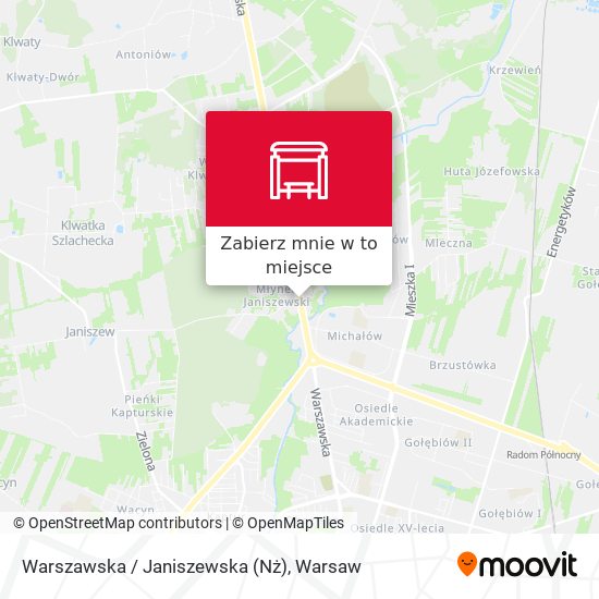 Mapa Warszawska / Janiszewska (Nż)