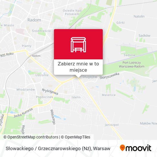 Mapa Słowackiego / Grzecznarowskiego (Nż)