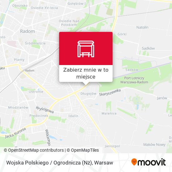 Mapa Wojska Polskiego / Ogrodnicza (Nż)