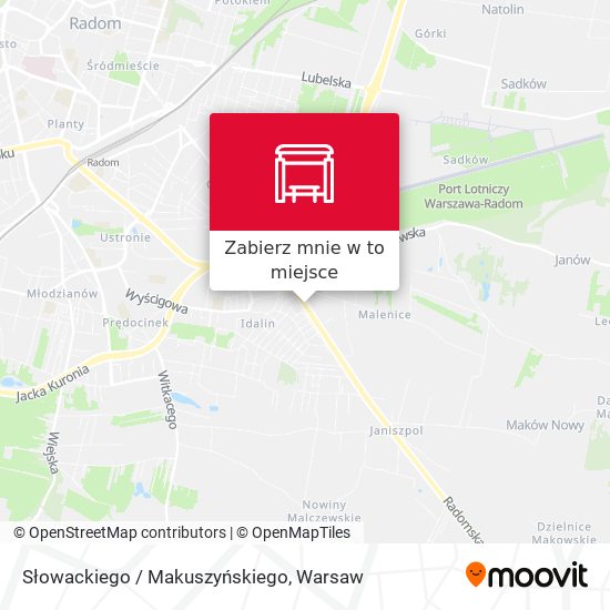 Mapa Słowackiego / Makuszyńskiego