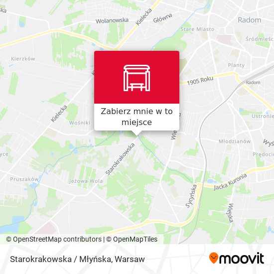 Mapa Starokrakowska / Młyńska