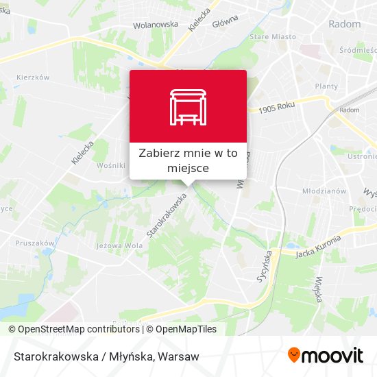 Mapa Starokrakowska / Młyńska